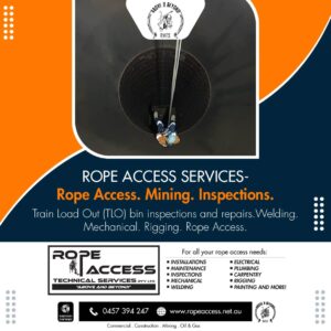 Read more about the article Rope Access Services – Rope Access, Mining. Inspections.